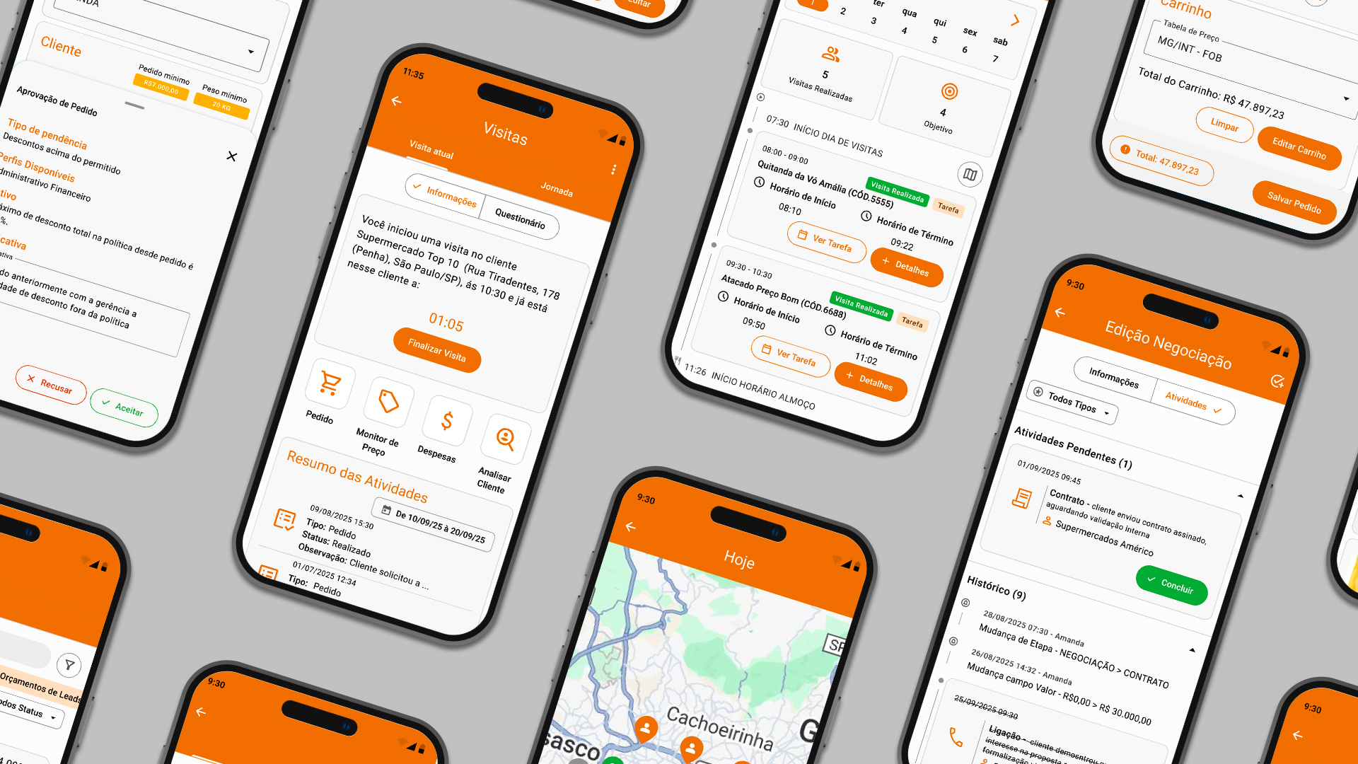 A ferramenta completa para a rotina do representante.
