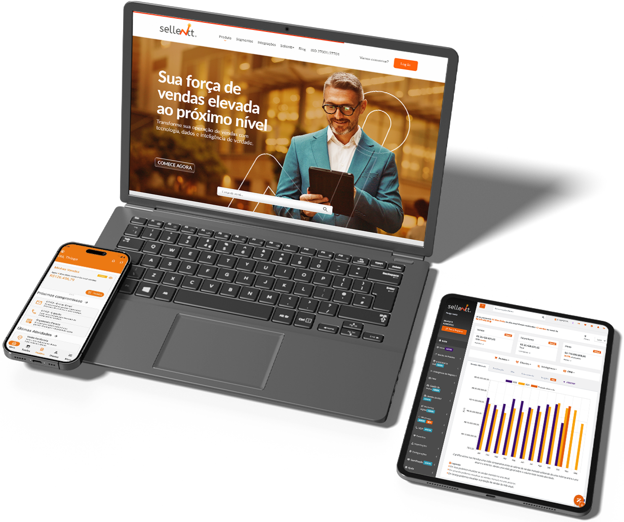 De perto ou de longe, <br>do desktop ou do celular.